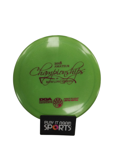 Vist Large View of Product Image Which is Used DGA BANZAI Disc Golf Driver Green