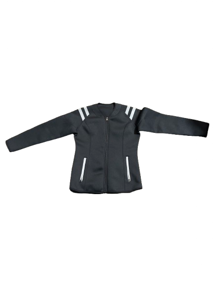 Vist Large View of Product Image Which is Used WOMENS FRONT ZIP WETSUIT JACKET Womens Jacket Black LG