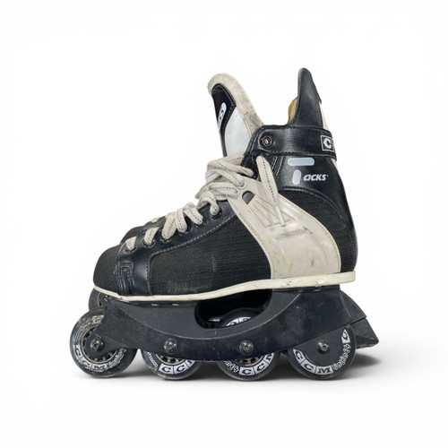 Vist Large View of Product Image Which is Used TACKS CCM Senior Roller Quad Skates Black Senior 6
