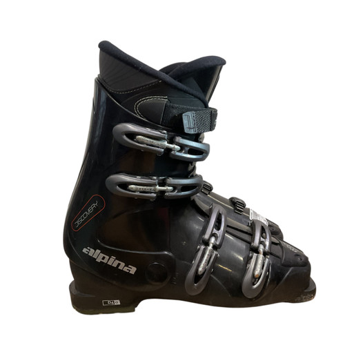 Vist Large View of Product Image Which is Used Alpina DISCOVERY Mens DH Ski Boot Black 300 MP - M12