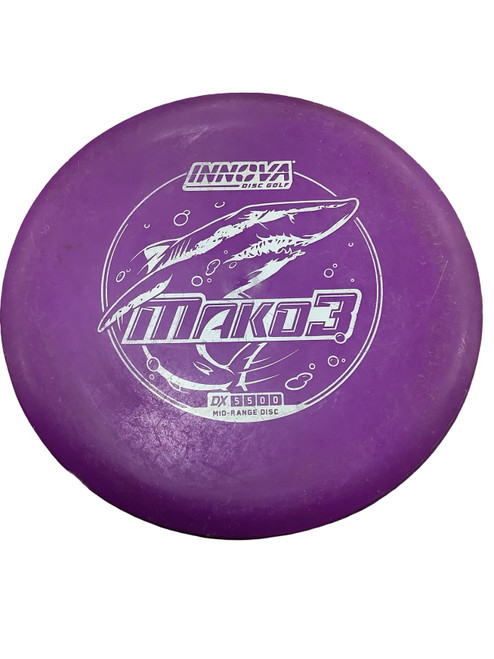 Vist Large View of Product Image Which is Used Innova DX MAKO3 Disc Golf Mid Range Purple