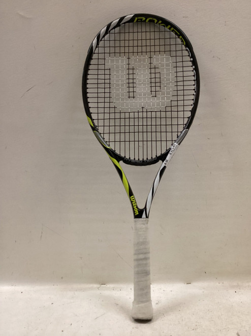 Vist Large View of Product Image Which is Used Wilson HYPER ION 3.0 Adult Tennis Racquet Black 4 3/8"