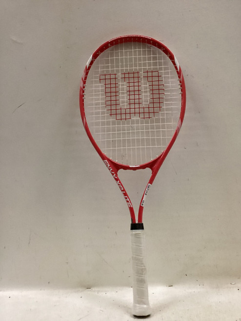 Vist Large View of Product Image Which is Used Wilson ENVY XPLITE Adult Tennis Racquet Red 4 1/4"