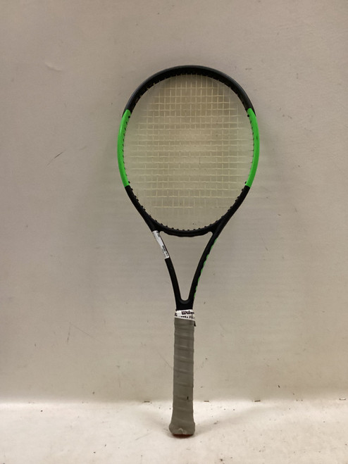 Vist Large View of Product Image Which is Used Wilson BLADE 104 Adult Tennis Racquet Green Unknown