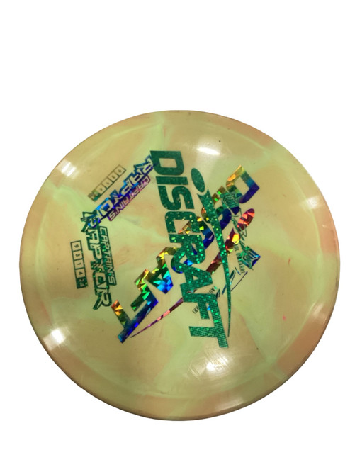 Vist Large View of Product Image Which is Used Discraft CAPTAINS RAPTOR Disc Golf Driver Yellow