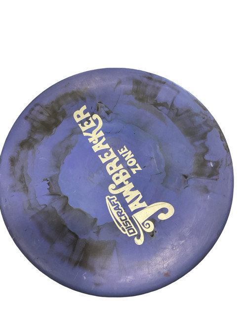 Vist Large View of Product Image Which is Used Discraft ZONE Disc Golf Putter Royal Blue 174g