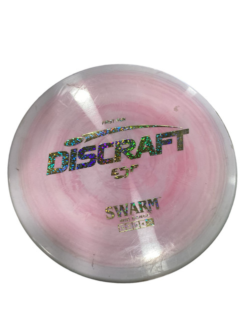 Vist Large View of Product Image Which is Used Discraft SWARM Disc Golf Mid Range Pink