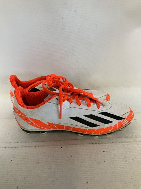 Vist Large View of Product Image Which is Used Adidas Soccer Cleats White Senior 5.5
