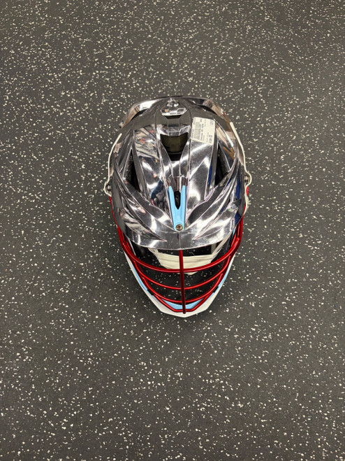 Vist Large View of Product Image Which is Used Cascade XRS CHROME Lacrosse Helmet Chrome One Size