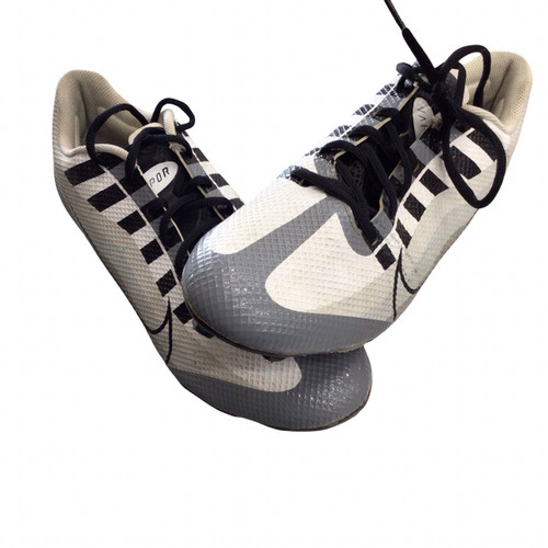 Vist Large View of Product Image Which is Used Nike Adult FB Cleats White And Grey Senior 12