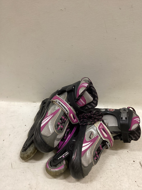 Vist Large View of Product Image Which is Used Schwinn CHALLENGE SERIES ADJ 1-4 Junior Rec Fitness Skates Pink Adjustable