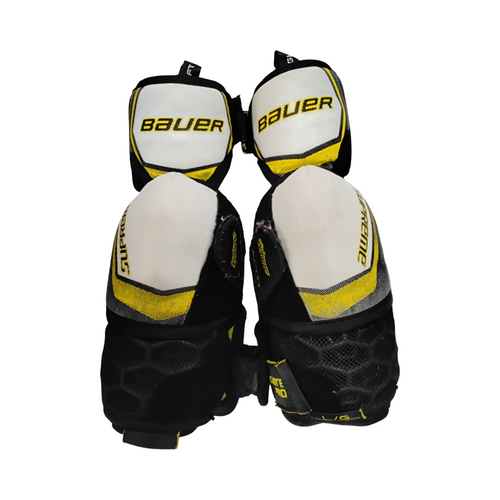 Vist Large View of Product Image Which is Used Bauer SUPREME IGNITE PRO AMP Junior Elbow Pads LG