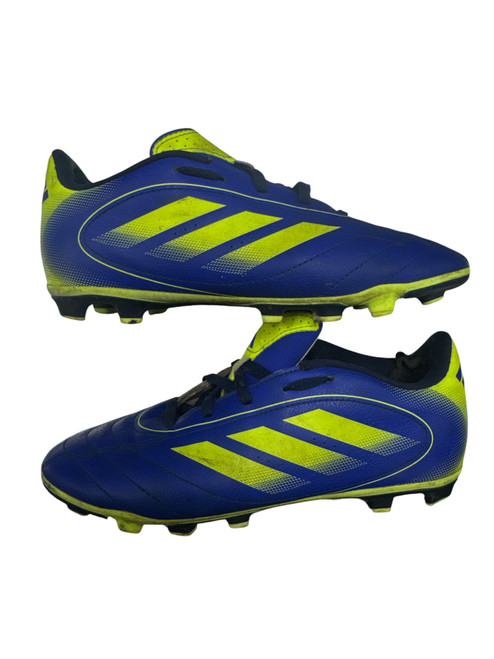 Vist Large View of Product Image Which is Used Adidas Soccer Cleats Royal Blue Junior 04.5