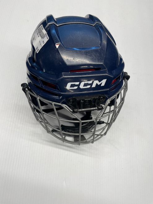 Vist Large View of Product Image Which is Used CCM TACKS 70 Helmet Cage Combo Navy Blue SM