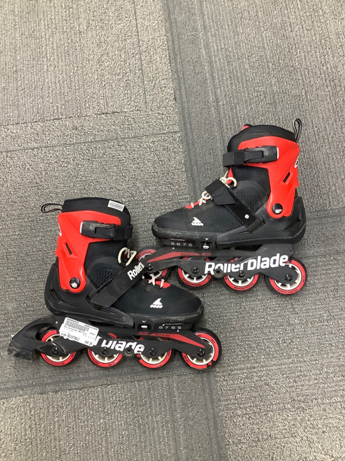 Vist Large View of Product Image Which is Used Rollerblade ADJ 5-8 Senior Rec Fitness Skates Red Adjustable
