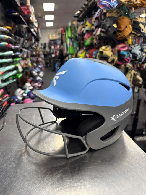 Vist Large View of Product Image Which is Used Easton PROWESS Batting Helmet w/Mask Grey S/M