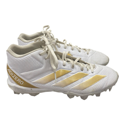 Vist Large View of Product Image Which is Used Adidas Adult FB Cleats White Senior 11