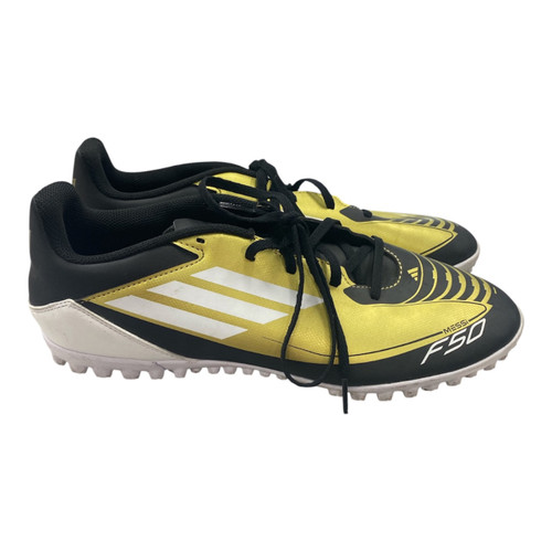 Vist Large View of Product Image Which is Used Adidas Soccer Indoor Shoes Black Senior 11