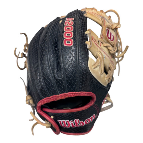 Vist Large View of Product Image Which is Used Wilson A2000 BB/SB Glove RH Throw Black 11 1/4"