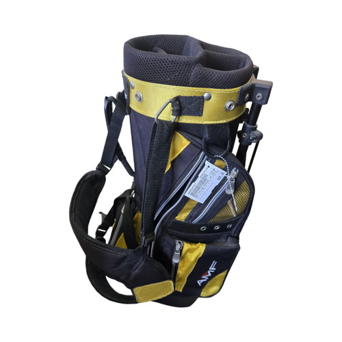 Vist Large View of Product Image Which is Used AMF YELLOW SERIES JR GOLF STAND BAG Jr Stand Bag Black And Yellow