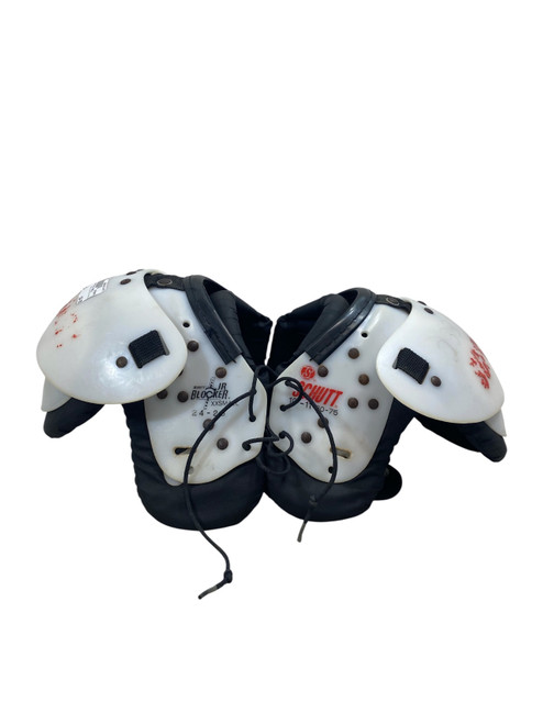 Vist Large View of Product Image Which is Used Schutt 24-26 2X SMALL FB Shoulder Pads White XXS