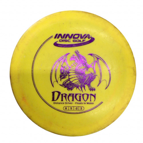 Vist Large View of Product Image Which is Used Innova DRAGON Disc Golf Driver Yellow