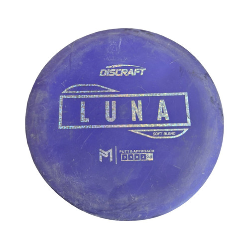 Vist Large View of Product Image Which is Used Discraft LUNA SOFT BLEND Disc Golf Putter Purple