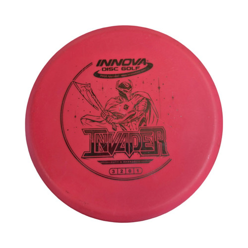Vist Large View of Product Image Which is Used Innova DX INVADER Disc Golf Putter Pink