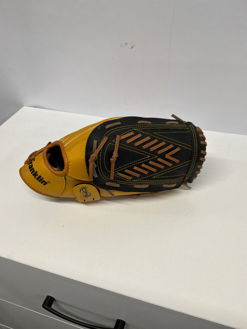 Vist Large View of Product Image Which is Used Franklin FIELDMASTER SERIES BB/SB Glove RH Throw Brown 13"