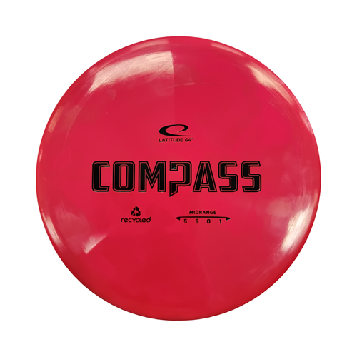 Vist Large View of Product Image Which is Used Latitude 64 COMPASS Disc Golf Driver Red 177g