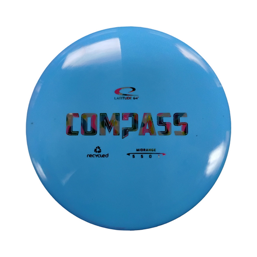 Vist Large View of Product Image Which is Used Latitude 64 COMPASS Disc Golf Driver Royal Blue 174g