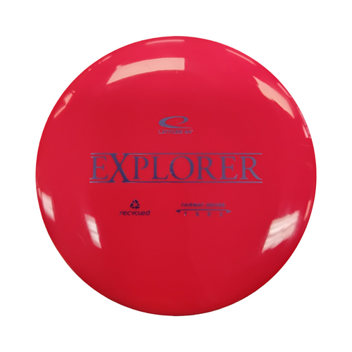 Vist Large View of Product Image Which is Used Latitude 64 EXPLORER Disc Golf Driver Red 173g