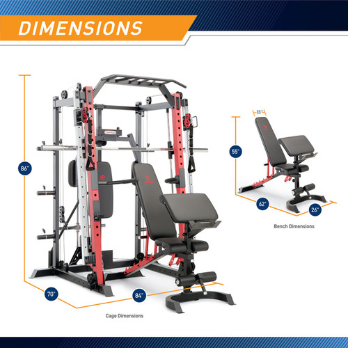 Vist Large View of Product Image Which is New Marcy Deluxe Smith Gym