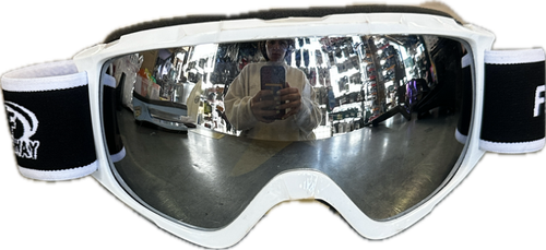 Vist Large View of Product Image Which is Used Snow Goggles Adult White