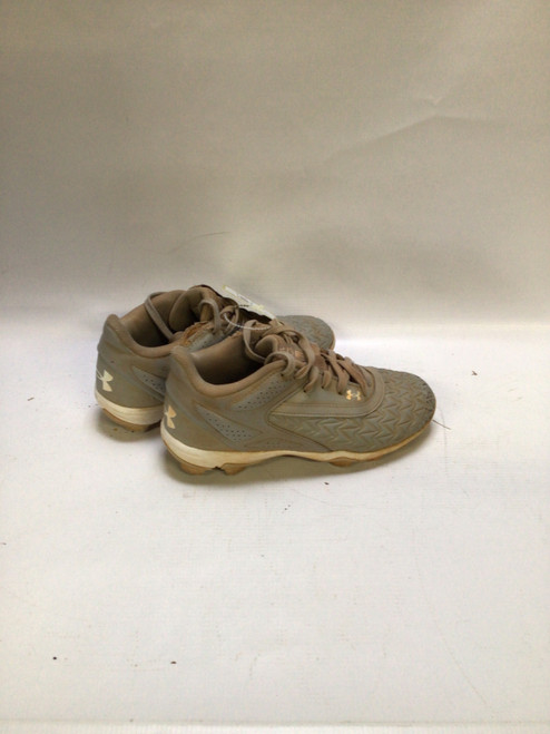 Vist Large View of Product Image Which is Used Under Armour BSBL BB/SB Cleats Grey Junior 02.5