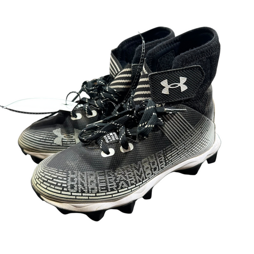 Vist Large View of Product Image Which is Used Under Armour LAX Cleats Boys Black Junior 02.5