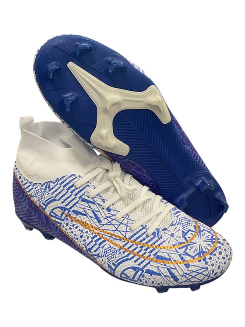 Vist Large View of Product Image Which is Used Soccer Cleats Royal Blue Senior 10.5