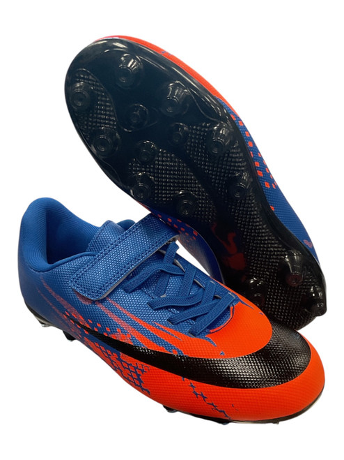 Vist Large View of Product Image Which is Used Soccer Cleats Orange Junior 04