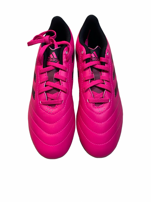 Vist Large View of Product Image Which is Adidas Soccer Cleats Pink Junior 05.5