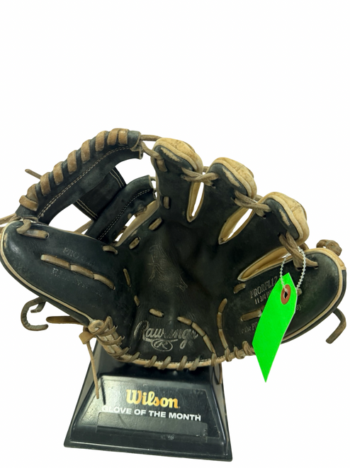 Vist Large View of Product Image Which is Used Rawlings HOH PRORFL12 F.Lindor Pattern Pro Grade Baseball Glove RH Throw Black 11 3/4"