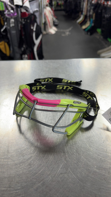 Vist Large View of Product Image Which is Used STX ROOKIE Lacrosse Facial Protect Green SM