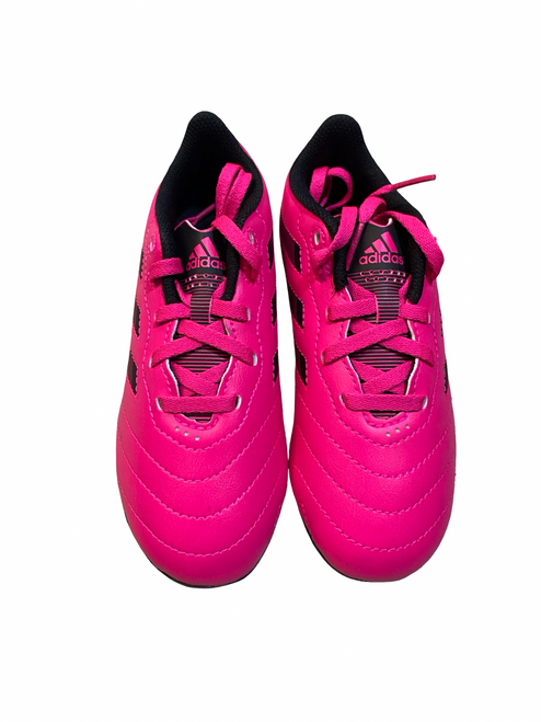Vist Large View of Product Image Which is Adidas Soccer Cleats Pink Youth 13.0