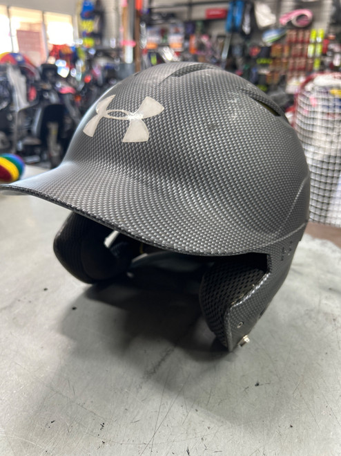 Vist Large View of Product Image Which is Used Under Armour HELMET Batting Helmet No Mask Grey LG