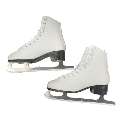 Vist Large View of Product Image Which is Used American Athletic WHITE FIGURE SKATE WomensFigure Skate White Senior 10
