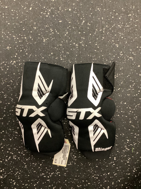 Vist Large View of Product Image Which is Used STX STINGER Lacrosse Arm Pads/Guards Black XS
