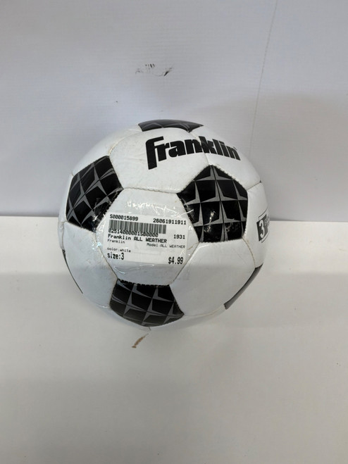 Vist Large View of Product Image Which is Used Franklin ALL WEATHER All Size Soccer Ball White 3