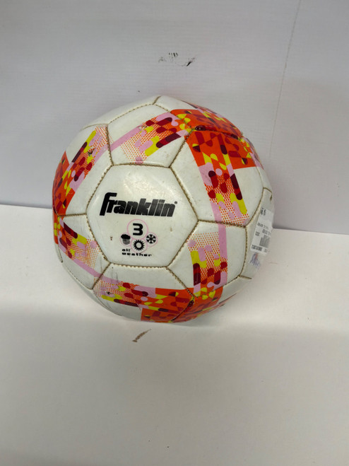 Vist Large View of Product Image Which is Used Franklin ALL WEATHER All Size Soccer Ball White 3