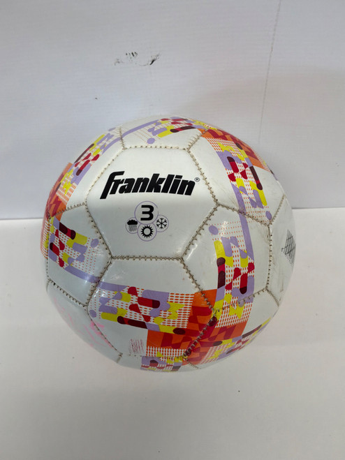 Vist Large View of Product Image Which is Used Franklin ALL WEATHER All Size Soccer Ball White 3