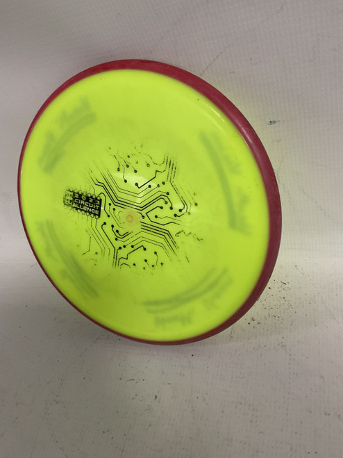 Vist Large View of Product Image Which is Used Axiom TEMPO Disc Golf Mid Range Neon Green