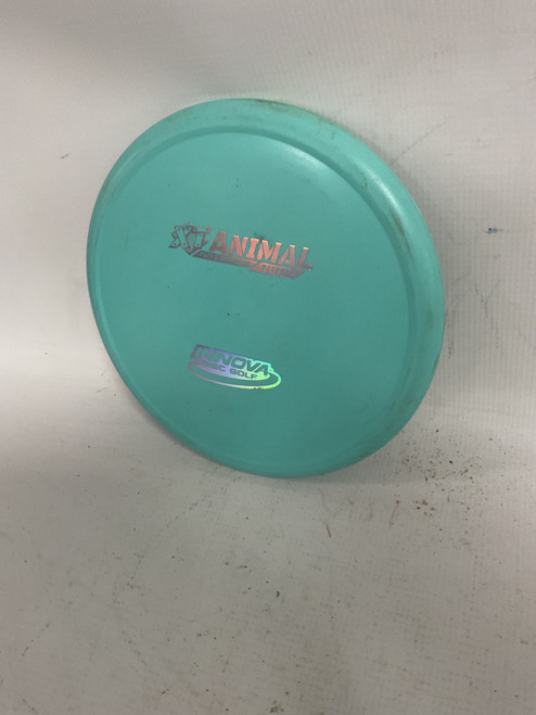 Vist Large View of Product Image Which is Used Innova XT ANIMAL Disc Golf Putter Sky Blue